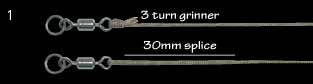 Splicing Leadcore Step 1